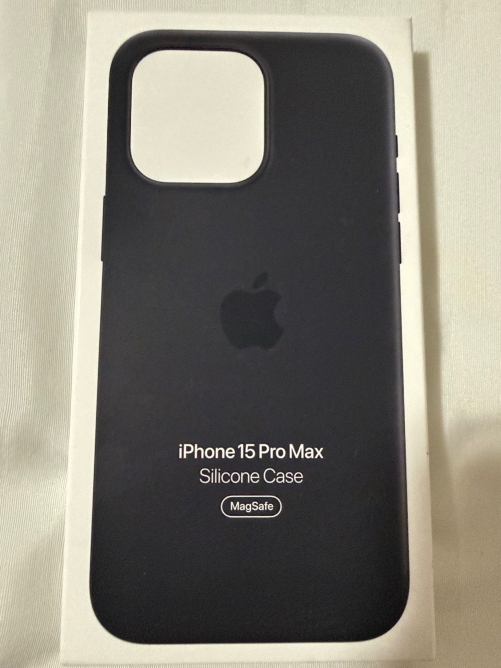 Apple Silicone Case for iPhone 15 Pro Max - Black